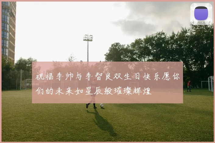 祝福李帅与李智良双生日快乐愿你们的未来如星辰般璀璨辉煌